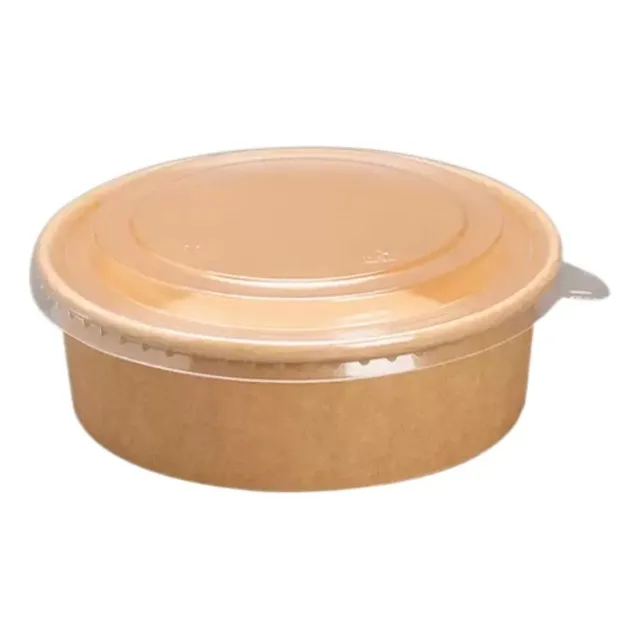 Ensaladera Desechable De 50 Piezas Con Tapa Transparente