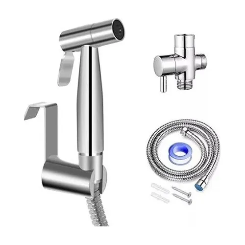 Ducha Tlf Acero Inoxidable Con Soporte Y Llave De Arresto 