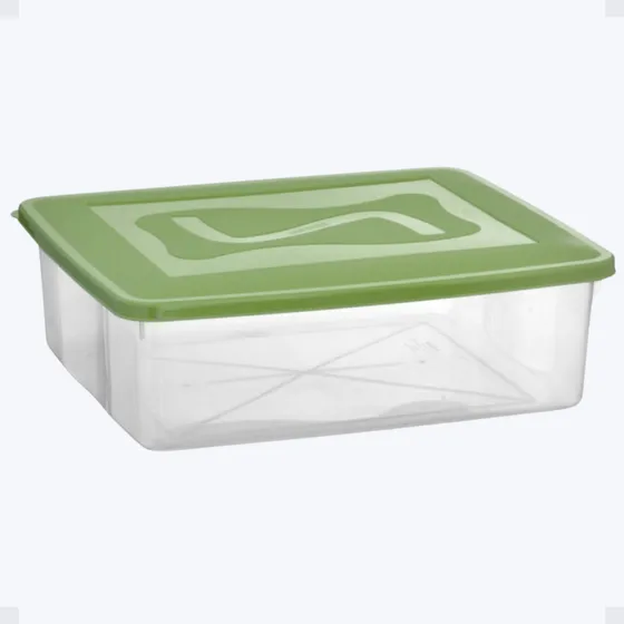 Kit 4 Caixas Organizadoras 18l Retangular Fechada Baixa
