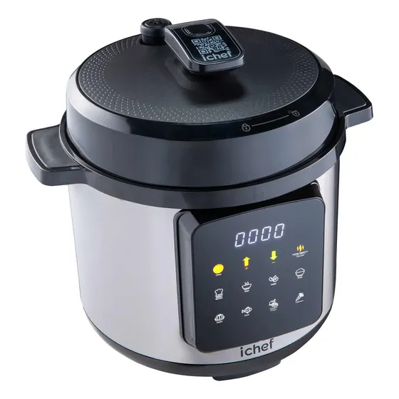 Panela De Pressão Elétrica Ichef Master Cooker 6l Cor Preto Frequência 60 Hz