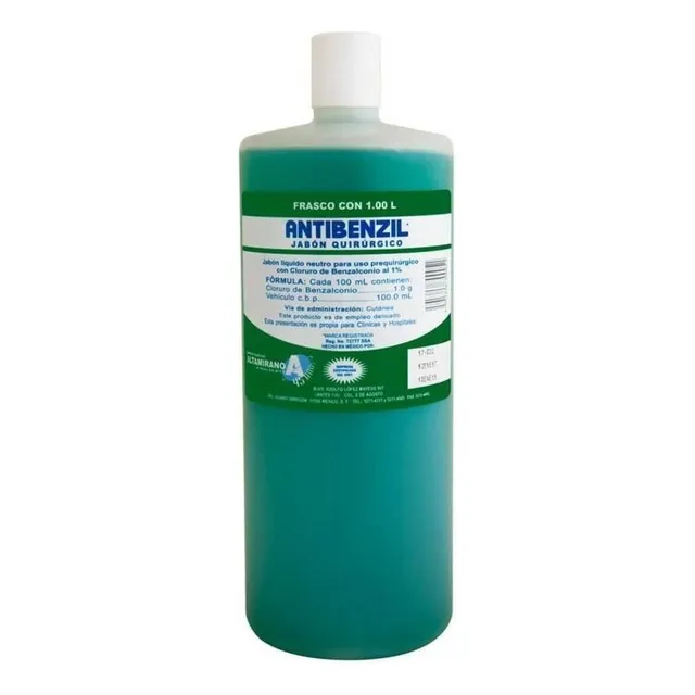 Jabón Quirúrgico Antibenzil Verde 1 L