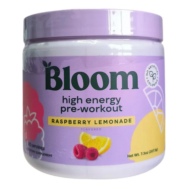 Bloom Pre-entrenamiento. Sabor A Cereza Y Limon. Polvo