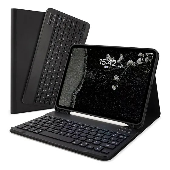 Teclado Sem Fio E Capa Para Tablet Samsung S6 Lite 10.4pol