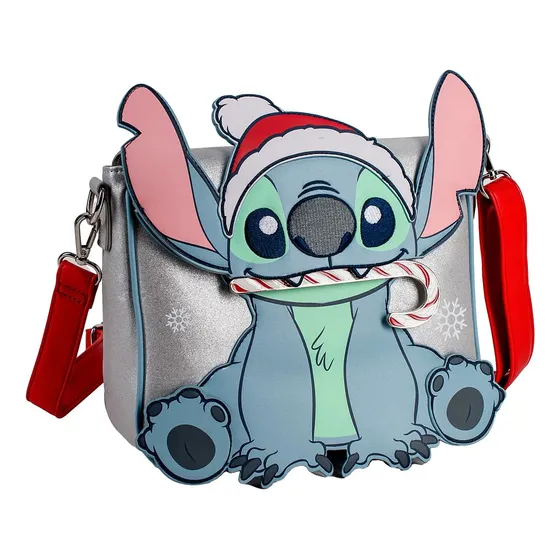 Cartera Crossbody Loungefly Stitch Navideño