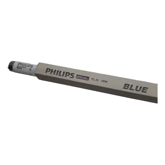 Tubo Fluor 18w Philips T8 # Color Azul # Pack De 2  