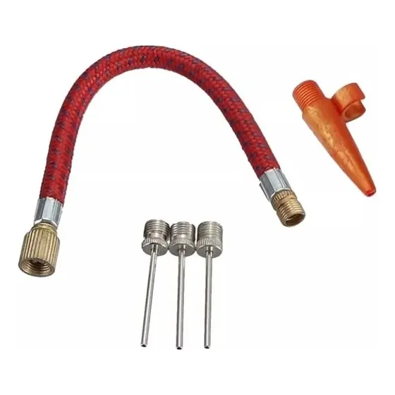 Picos Inflador Pelotas Bici Juguetes + Set Adaptador