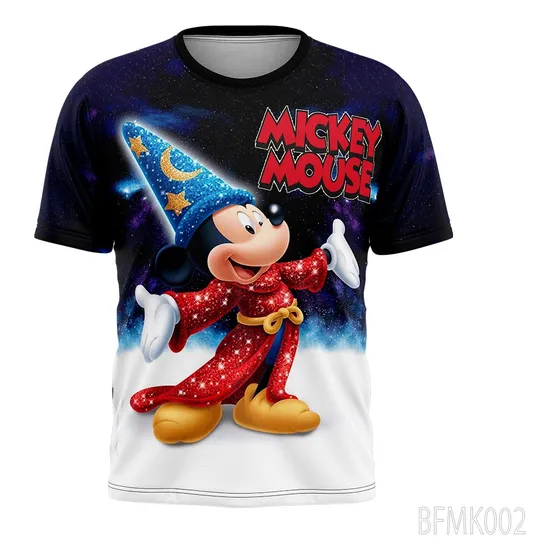 Franela Para Niños Y Niñas Mickey Mouse  Sublimadas