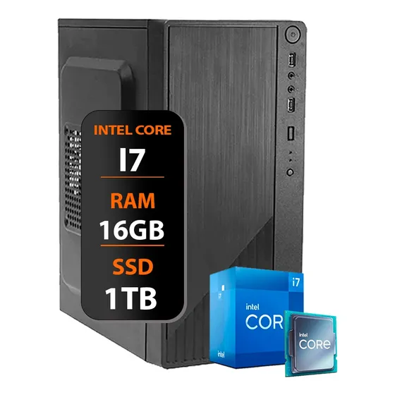 Computador Intel Core I7 Ssd 1tb / 16gb Memória Ram 500w