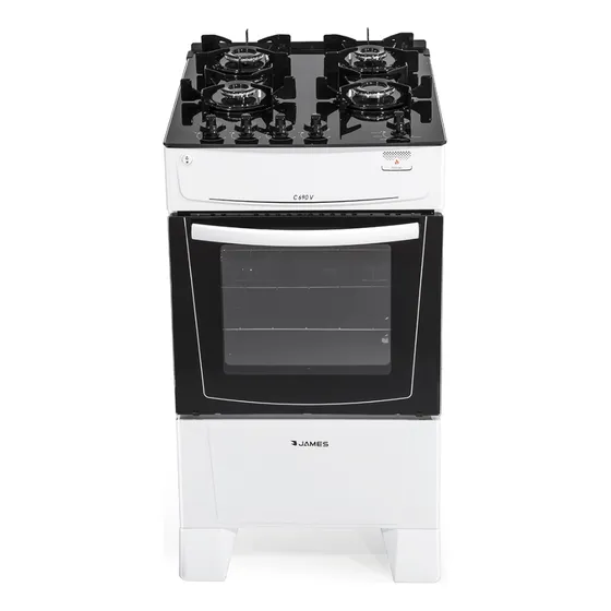 Cocina A Gas James C 690 V Blanca Top Control Color Blanco