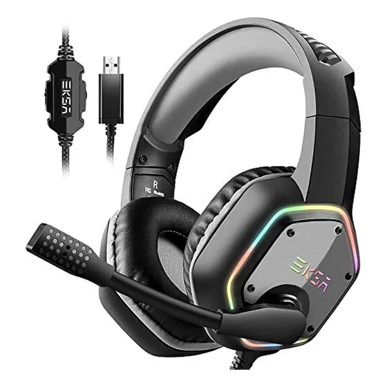 Auriculares Para Juegos Eksa E1000 Usb Para Pc