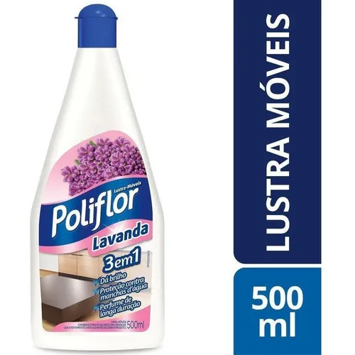 Lustra MĂłveis Perfumado Poliflor 500ml Lavanda Lustra MĂłveis Perfumado Poliflor 500ml Lavanda