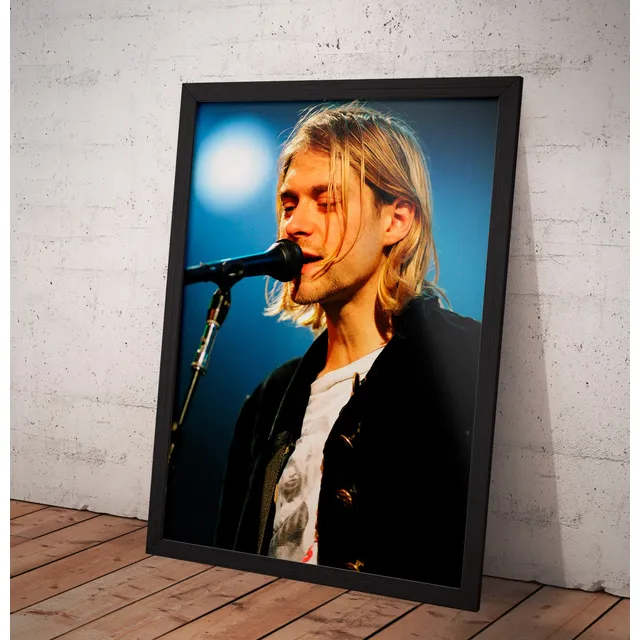 Cuadro Poster Kurt Cobain Nirvana 34x45cm Imprimetuposter