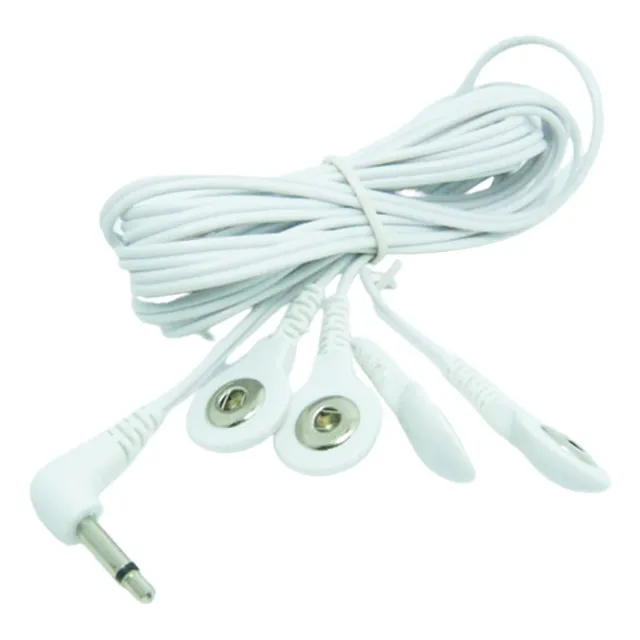 Cable 4x1 Plug 3.5mm Y Broche 3.5mm Electrodo Parche Tens