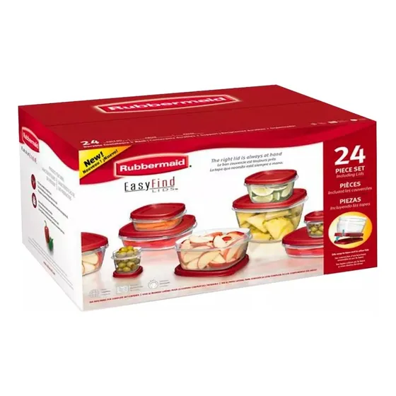 Envases 24 Piezas De Varios Tamaños Takealong Rubbermaid
