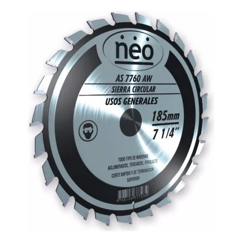 Hojas Sierra Circular Neo 8.1/4  - 40d - P/madera