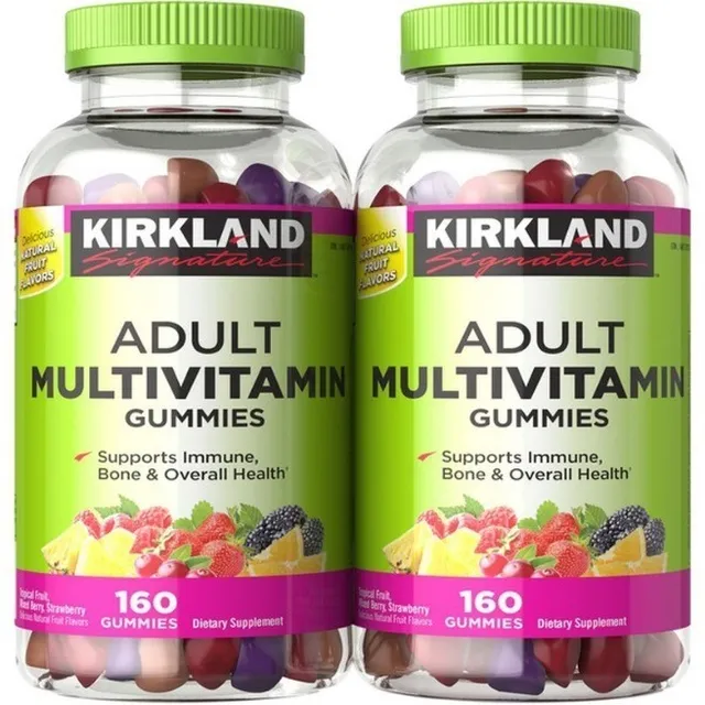Gomitas multivitamínicas Kirkland Signature para adultos 160 unidades Hortifrutis