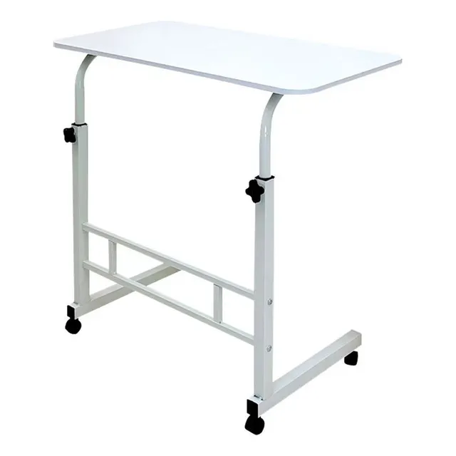 Mesa Para Laptop Ajustable De Madera Blanca 90cm De Altura