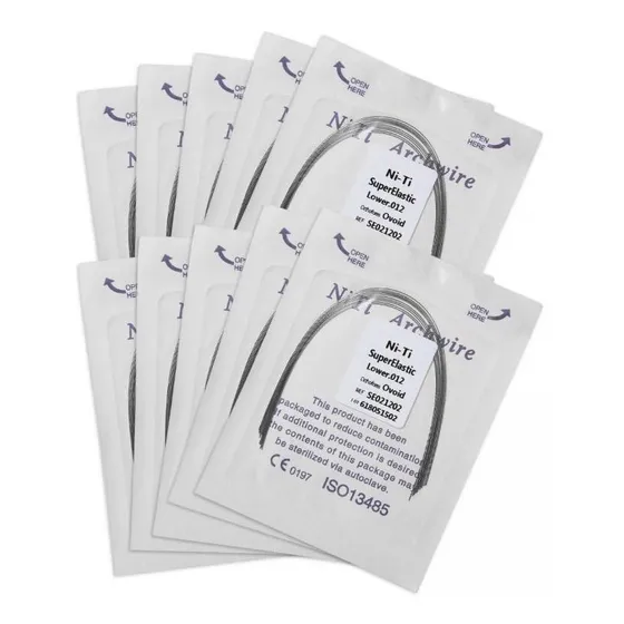 Arcos De Niti Super Elasticos Redondos X1 Pack Ortodoncia