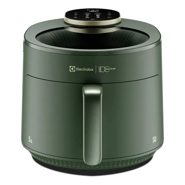 Air Fryer Electrolux Rita Lobo 5,1l Expert Visor 100 Anos Verde-escuro 127v