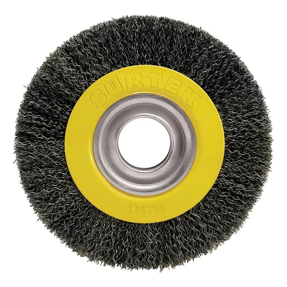 Carda Circular Ondulada Alambre Delgado Esmeril 6 X 3/4