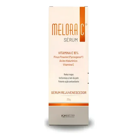 Sérum rejuvenescedor fqm melora c 30g momento de aplicação dia noite