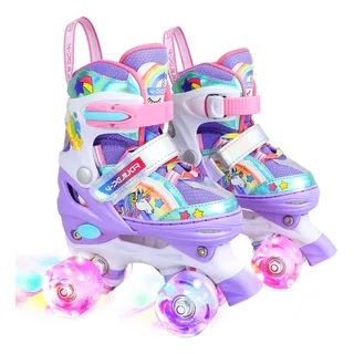 Patines Rainbow Unicorn Kids Para Niñas Y Niños Pequeños... Patines Rainbow Unicorn Kids Para Niñas Y Niños Pequeños...