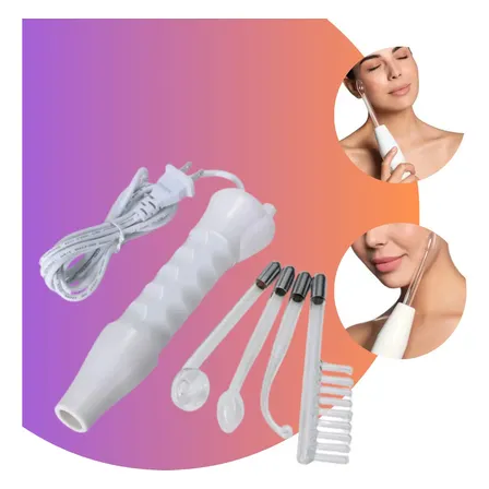 Aparelho Alta Frequência Facial E Capilar Portátil Estética 127/220v Branco