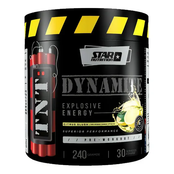 Tnt Dynamite Star Nutrition X 240 Gr Pre Entreno Sabor Citrus Slush Aminoácidos en polvo