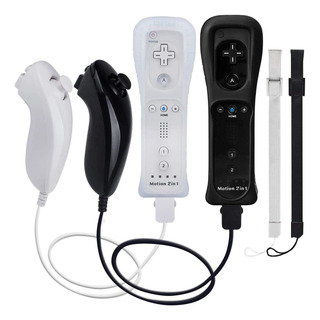 Controles Motion Plus Wii 2 Unidades Com Nunchucks, Controle Controles Motion Plus Wii 2 Unidades Com Nunchucks, Controle