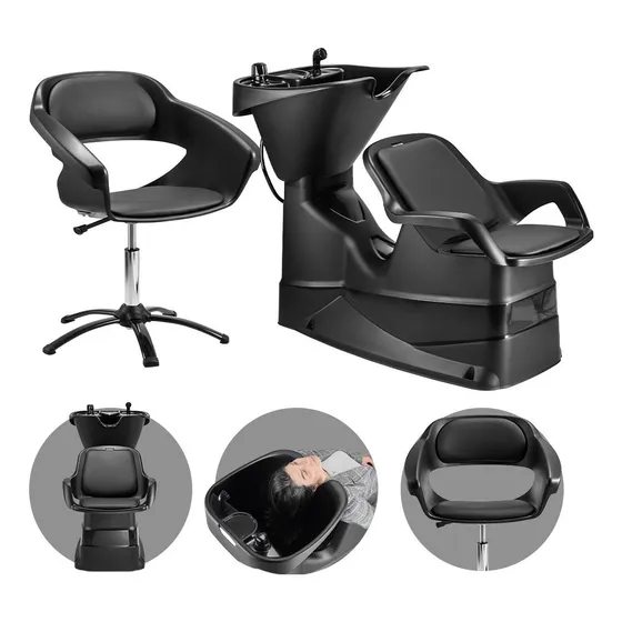 Kit Salão De Beleza Lavatório Cabelo + Cadeira Primma Dompel