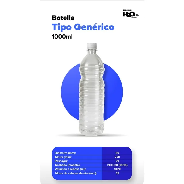 Botella, Envases, Potes En Pet 1l