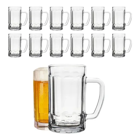 24 Canecas De Chopp Cerveja Vidro 500ml Bar Restaurante