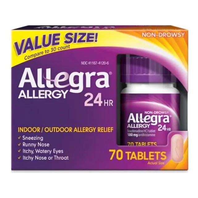 Allegra Allergy 180mg 24hrs N.s - Unidad a $3483