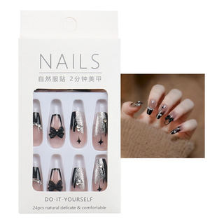 24un Unhas Posticas Decoração Com Adesivo Auto Cor Nude 24un Unhas Posticas Decoração Com Adesivo Auto Cor Nude