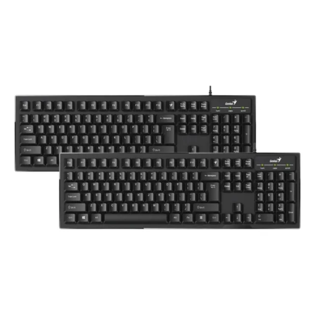 Teclado Para Pc Con Cable Usb Genius Kb 100 Pack X2 Unidades