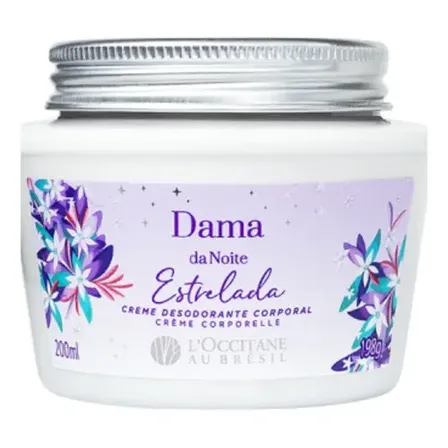Creme Corporal Dama Da Noite Estrelada 200ml L'occitane Au B Floral Gourmand