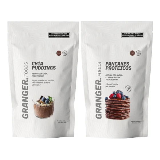 Granger Pancakes Proteicos 400g + Chia Puddings Chocolate