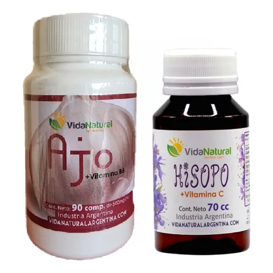 Ajo Elimina Parásitos + Hisopo Elimina Grasa Asma Bronquitis