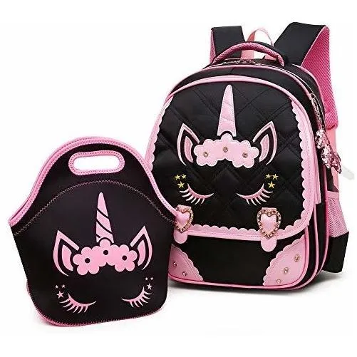 Moonmo Cute Unicornio Cara Diamante Impermeable J2vdl