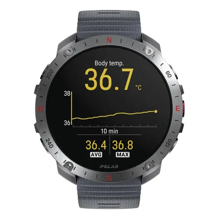 Relógio Externo Polar Grit X2 Pro Premium, Cor Cinza, Tamanho S/l