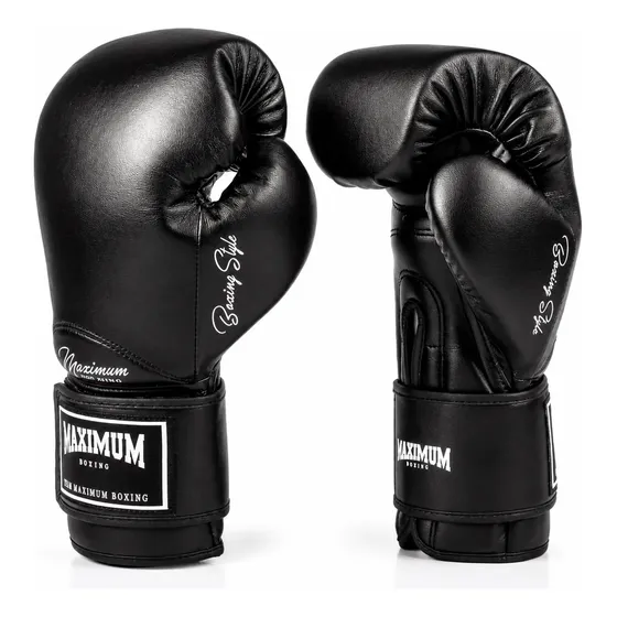 Luva De Boxe E Muay Thai Maximum Classic Preto 14oz