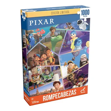 Rompecabezas 1000 Piezas Pixar Animation Studios Edición Limitada Collage Personajes 50x68 Cm Puzzle Familiar Coleccionable Actividad Recreativa Para Adultos Y Niños