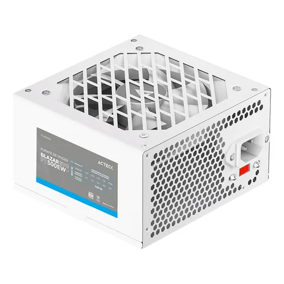 Fuente De Poder Pc 500w Acteck Blazar Evo Ft500ew Atx Blanco
