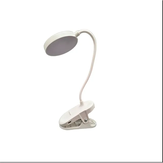 Lámpara De Escritorio Led Flexible Con Pinza