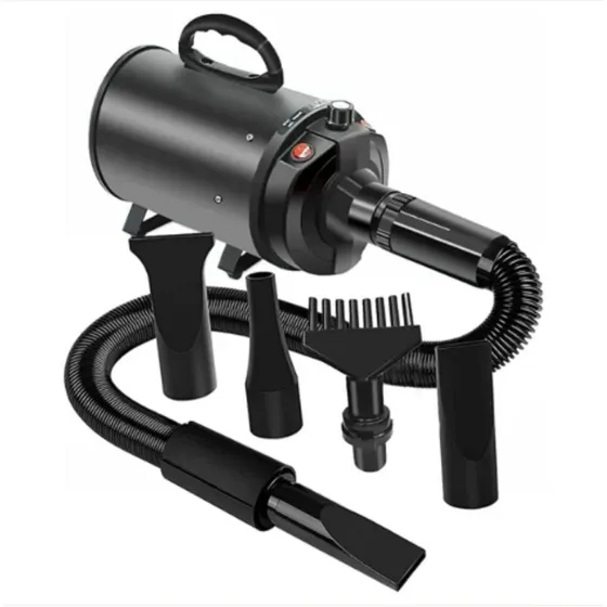 Turbina Secadora De Pelo Para Mascota Peluquería Animal 1007 Color Negro