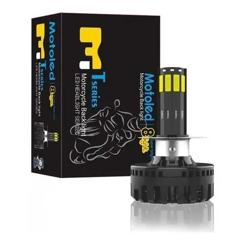 Bombillo H4 Led Hid  8 Caras Moto O Carro 8.000lm + Strober