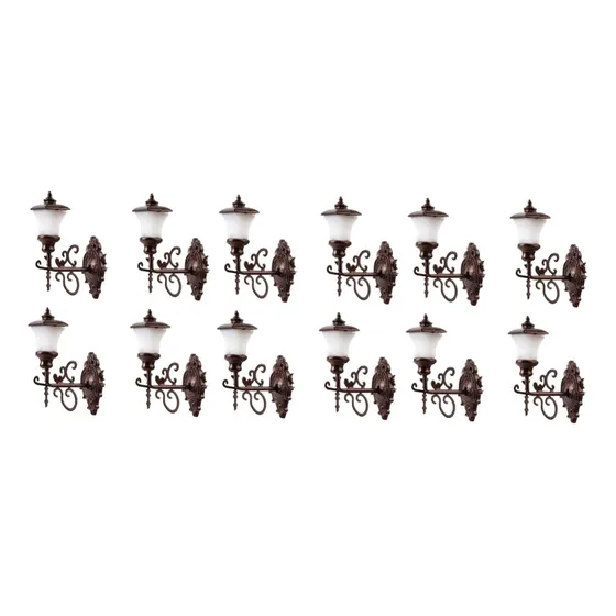 12 Pieza Casa Muñeca Luz Pared Hada Jardin Calle Led Aplique