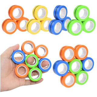 Fidget Spinner Antiestrés Anillos Magnéticos Paquete Con 3 Fidget Spinner Antiestrés Anillos Magnéticos Paquete Con 3