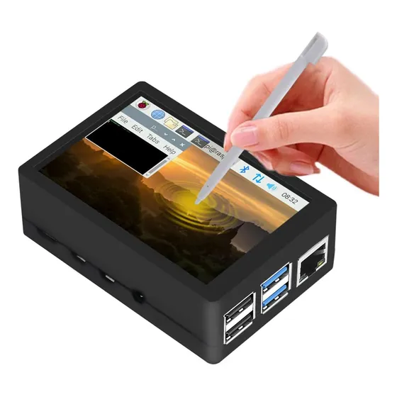 Geeekpi Pantalla Táctil De 3,5 Pulgadas Con Estuche Para Pi