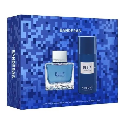 Set Para Hombre Antonio Banderas Blue Seduction Edt 100ml + 
